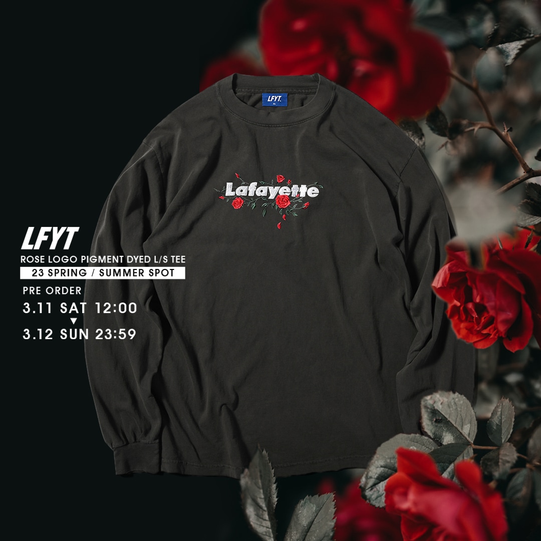 3月11(土)12時よりLafayette ROSE Logoからシリーズ初となるロング