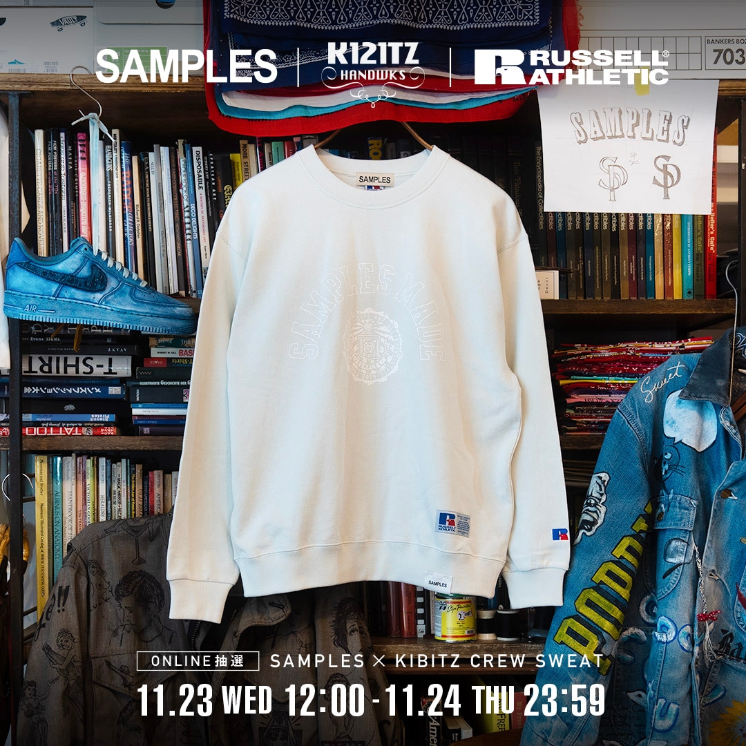 XL SAMPLES × Russell Athletic CREW SWEAT