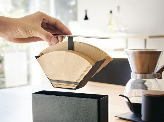 コーヒーペーパーフィルターケース タワー ブラック | すべての商品