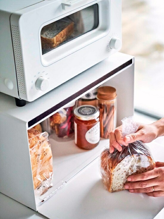 ホワイト ブレッドケース BREAD Amazon.co.jp: ブレッドバスケット ブレッドケース 透明カバー付き