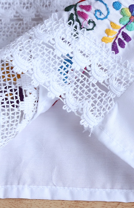 tesoro / メキシコ刺繍レースチュニック / シュガー1｜テソロ(tesoro