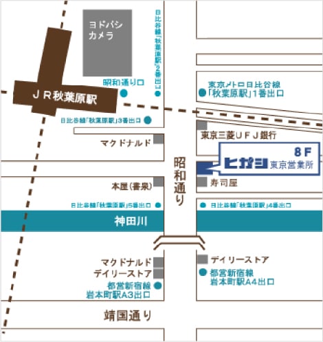 株式会社ヒガシ　東京営業所 地図