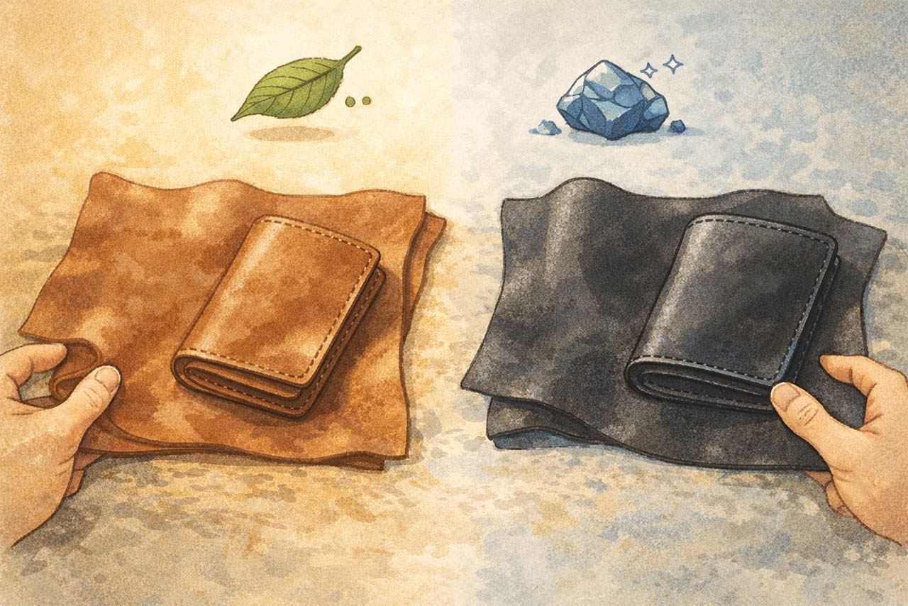 タンニン鞣しの革の挿絵