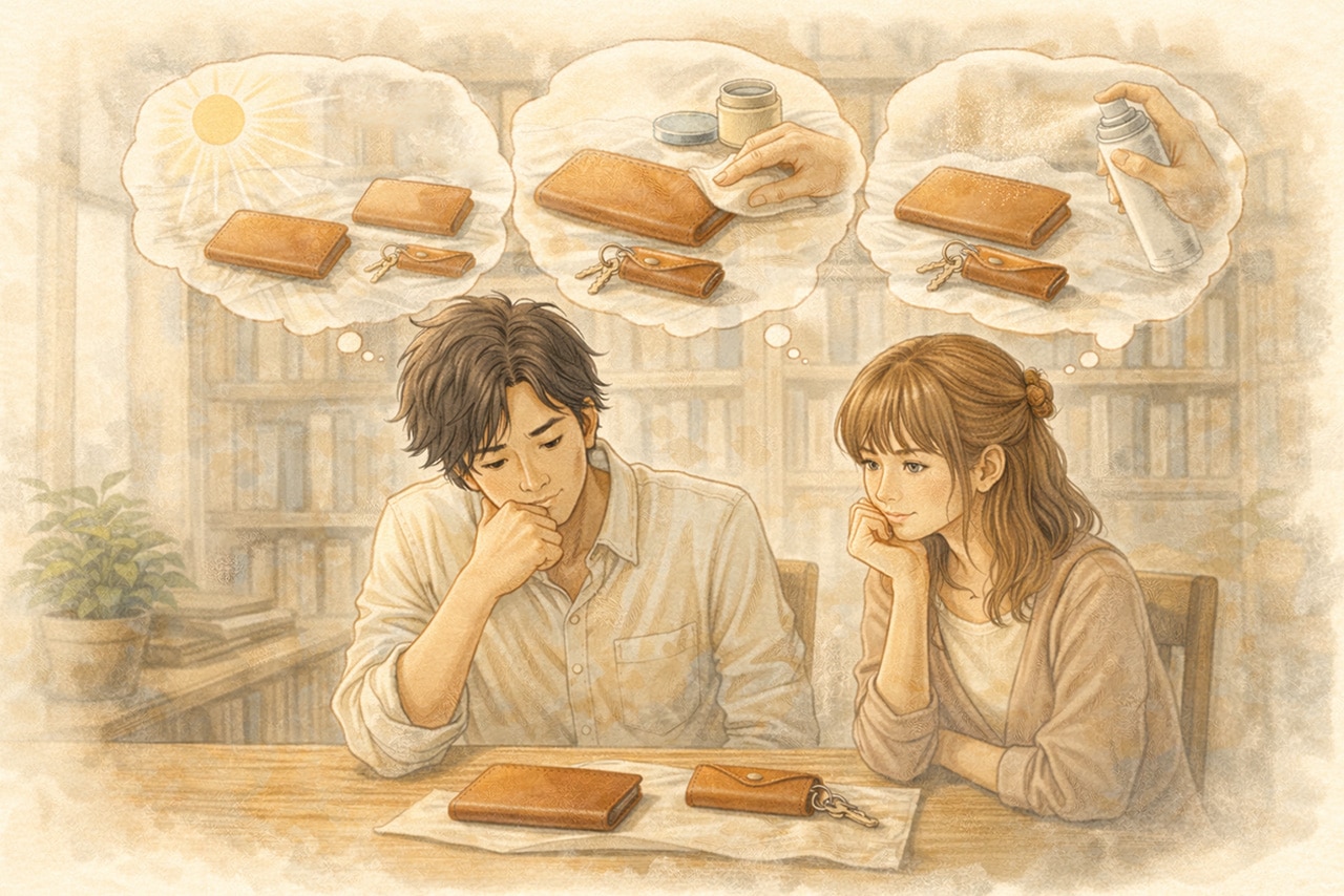 自分の使い方を考えている挿絵