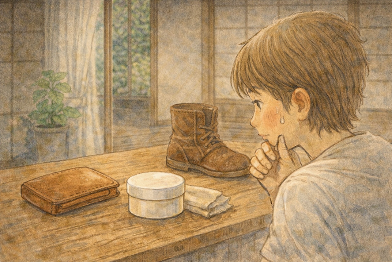 初めてのお手入れに迷う挿絵