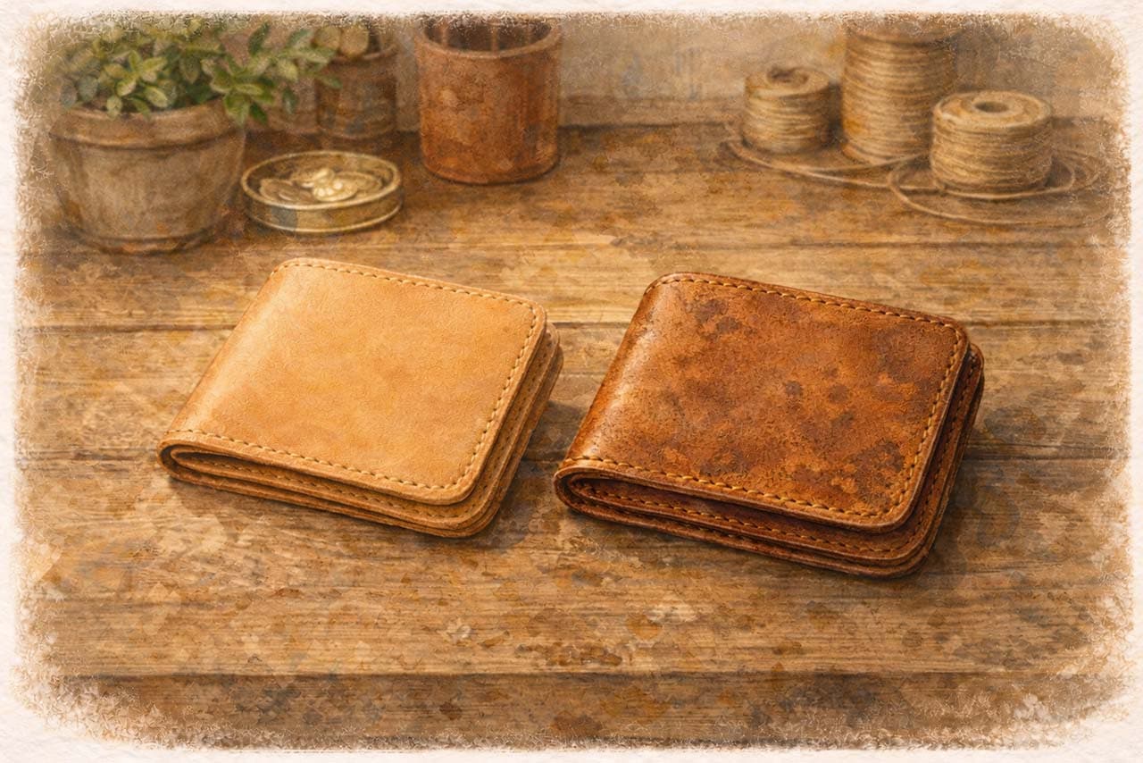 暮らしの道具として育った革の挿絵
