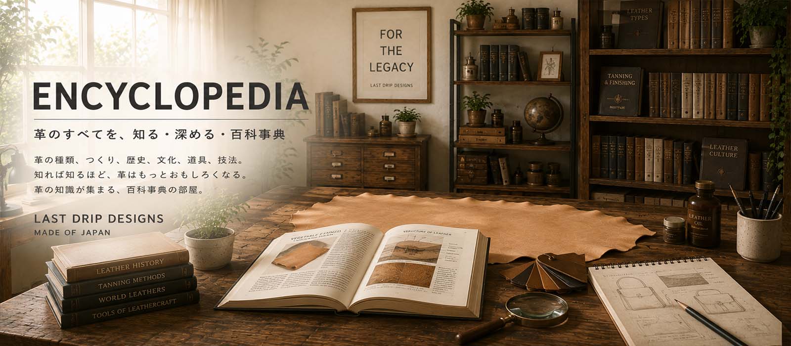 ENCYCLOPEDIA 革と手仕事を学ぶ・百科事典