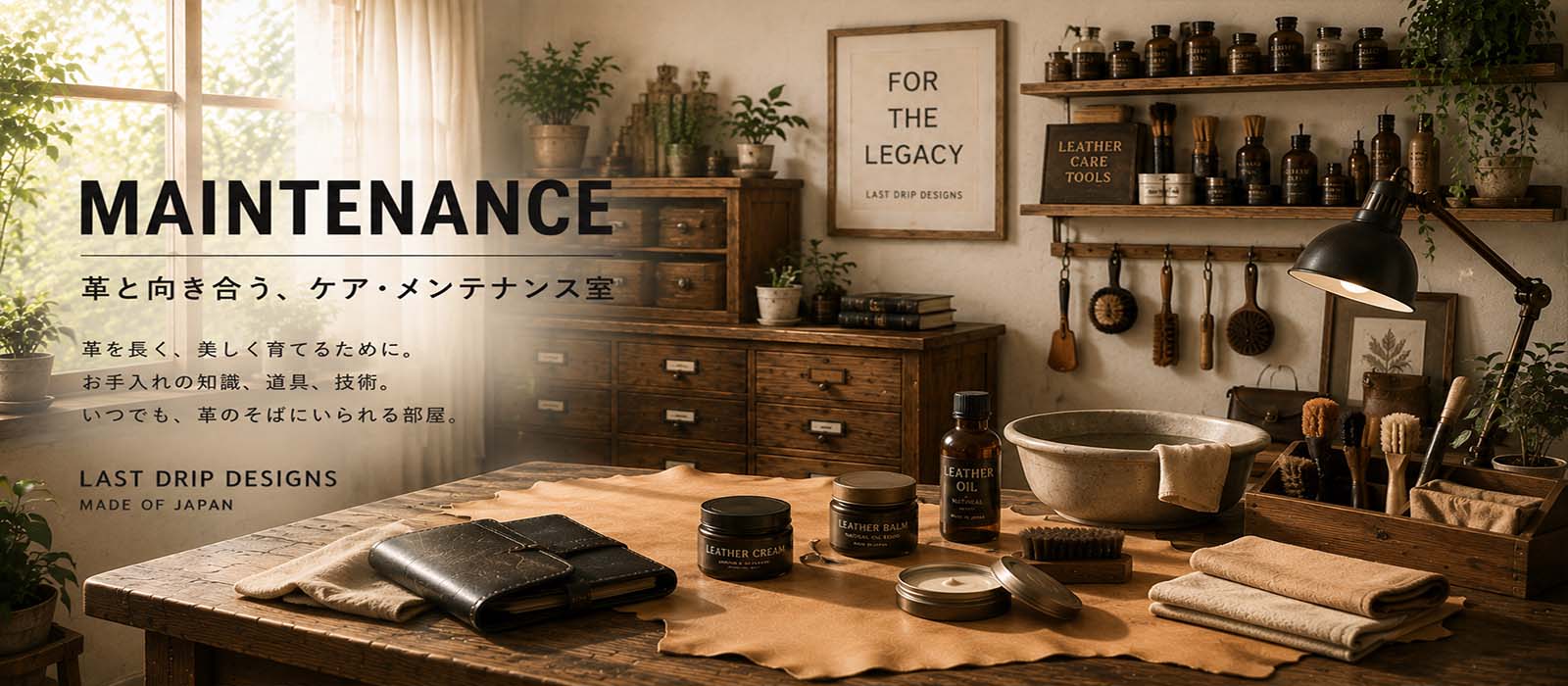 MAINTENANCE 本ヌメ革のお悩み解決