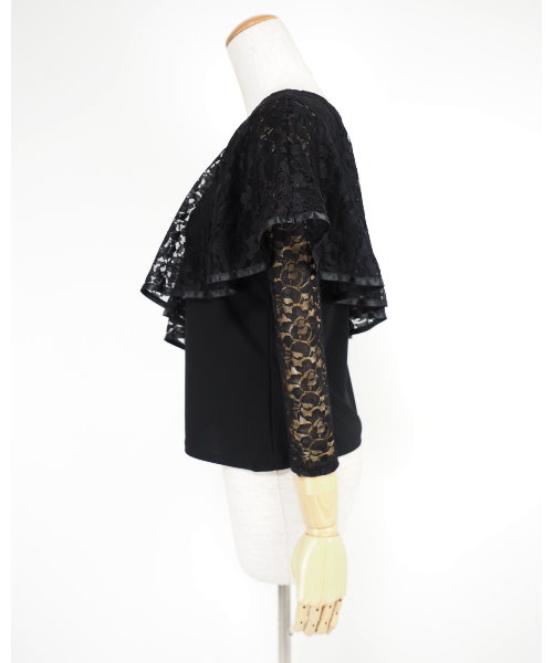 プリントデザイントカットソー ブラックレース 【社交ダンス