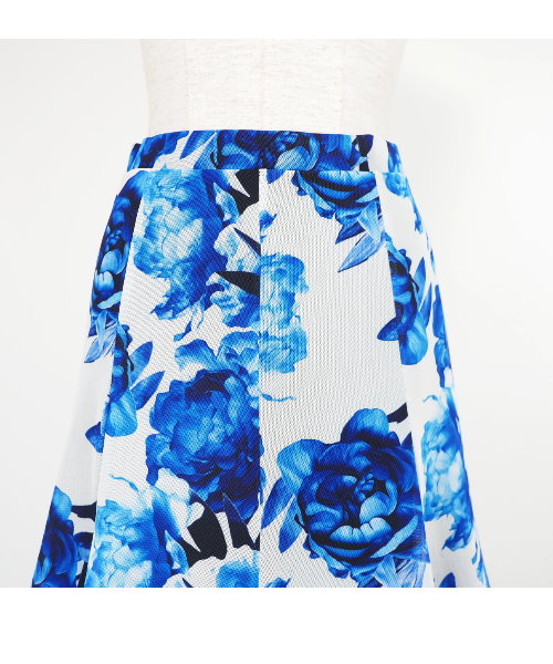 社交ダンスプリントソフトメッシュスカート&トップスブルー