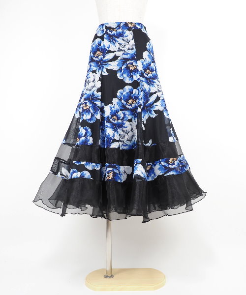 【ふわふわ】新品　中丈 ライトブルー　チュール　社交ダンス用スカート ｄ77 楽天市場】【受注生産S/M/L/XL/2XL】 社交ダンス衣装 社交ダンス