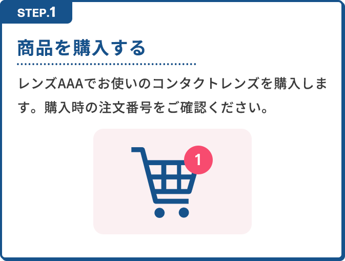STEP1 商品を購入する