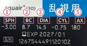 乱視用レンズ