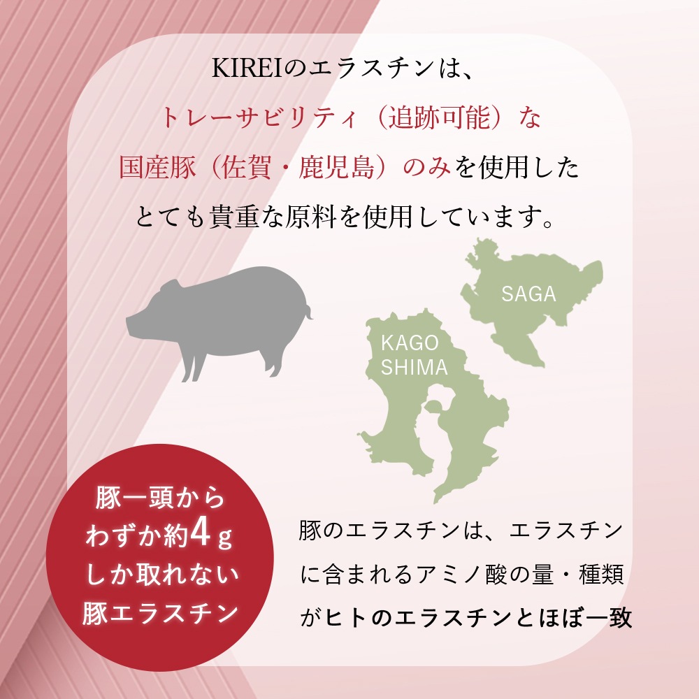 季令（ KIREI ） エラスチンカプセル 100粒