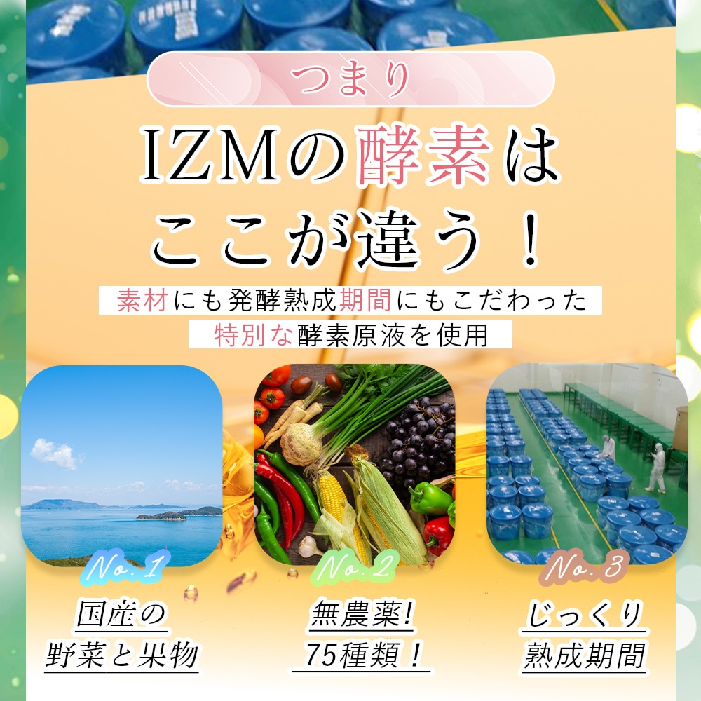 酵素ドリンク IZM APPLE TASTE イズム アップルテイスト 1000ml 【 3本セット 】