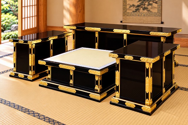 金具付き面金登高座