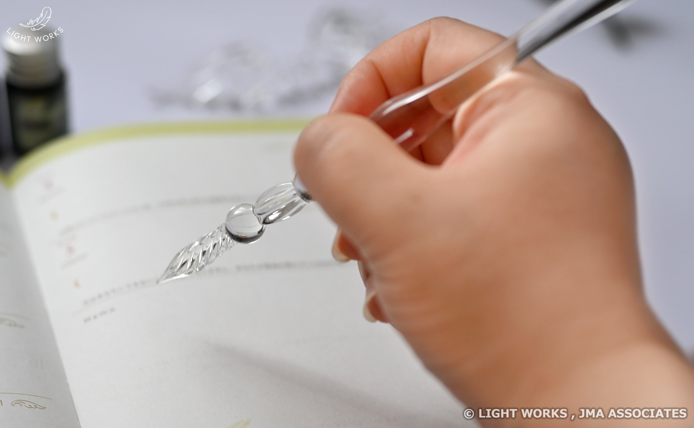 天使のガラスペン（ラメインク2種付き）