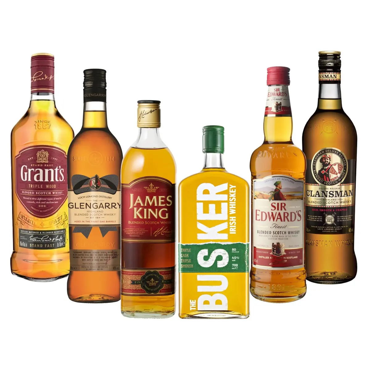 厳選旨安ウイスキー6本セット