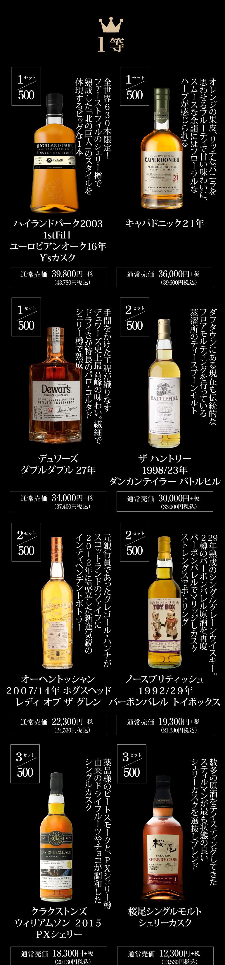 8月23日20時販売開始 (予約) 運がよければ 山崎18年 ＆ 竹鶴17年 2本