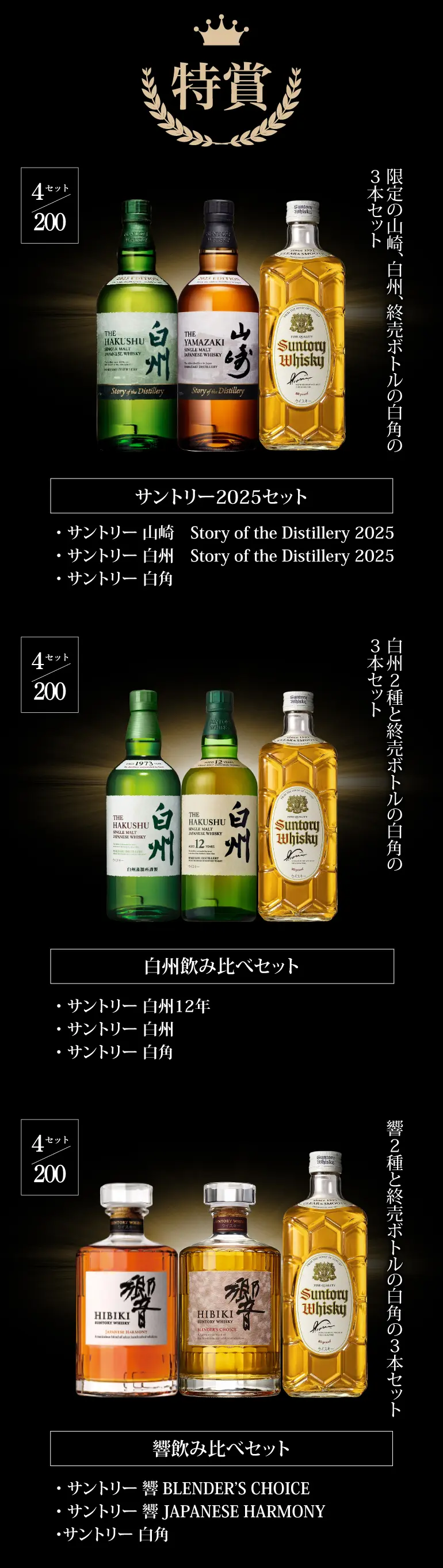 ウイスキー福袋2~6本セット