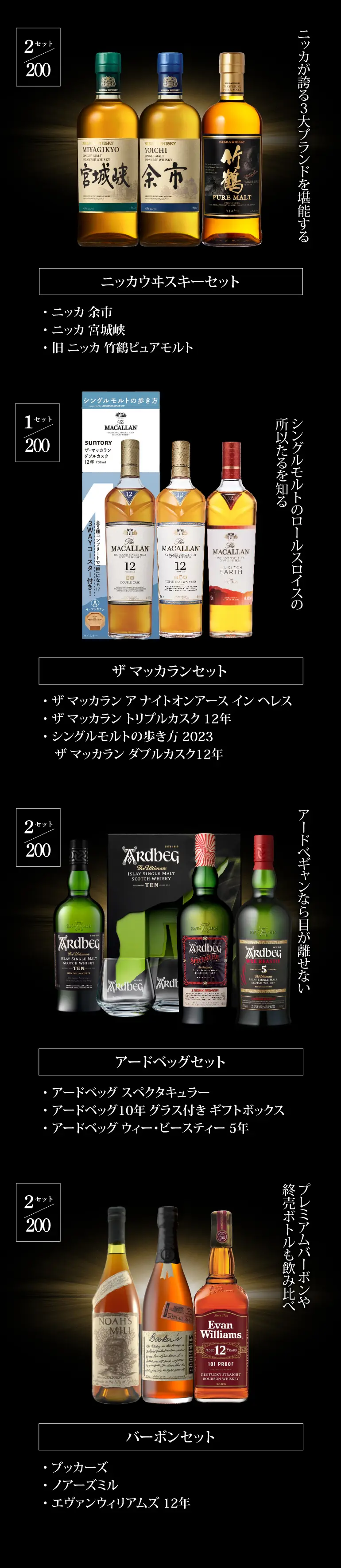 ウイスキー福袋2~6本セット