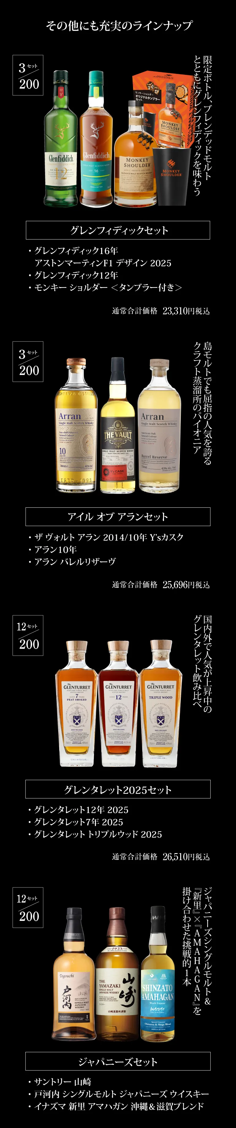 ウイスキー福袋2~6本セット