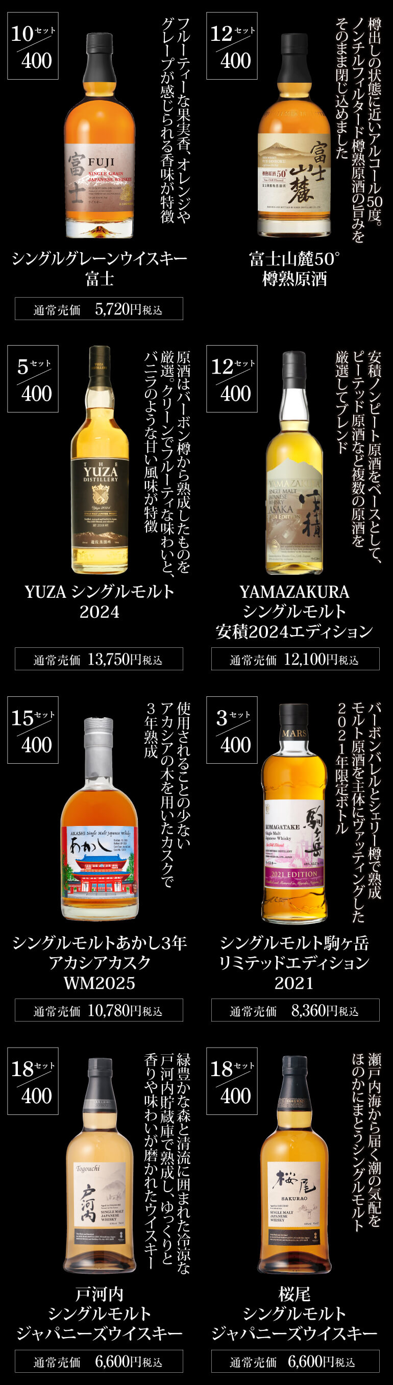 15,500円ウイスキー福袋