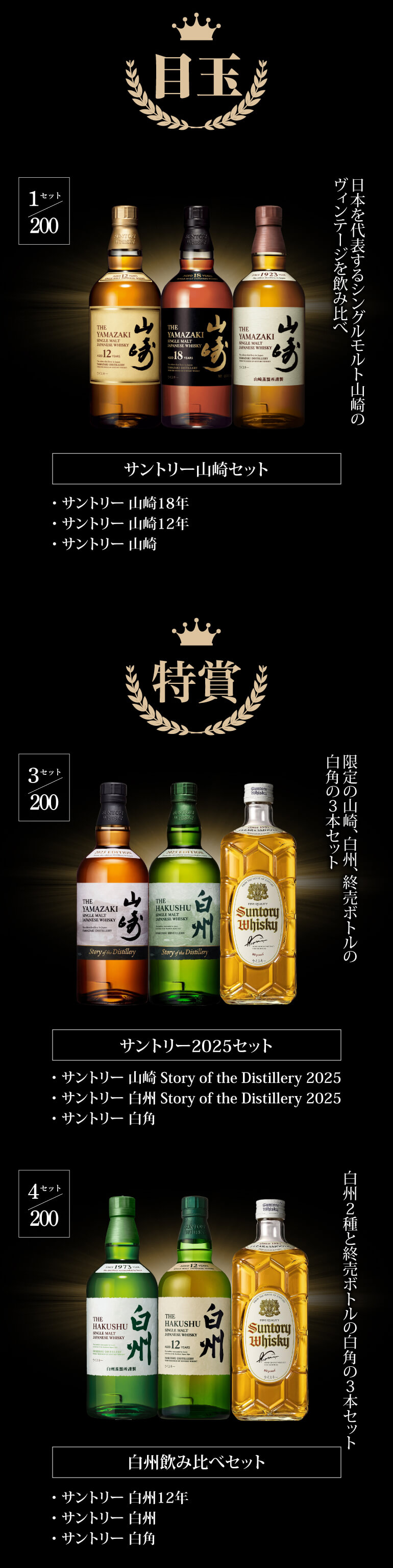 ウイスキー福袋2~6本セット