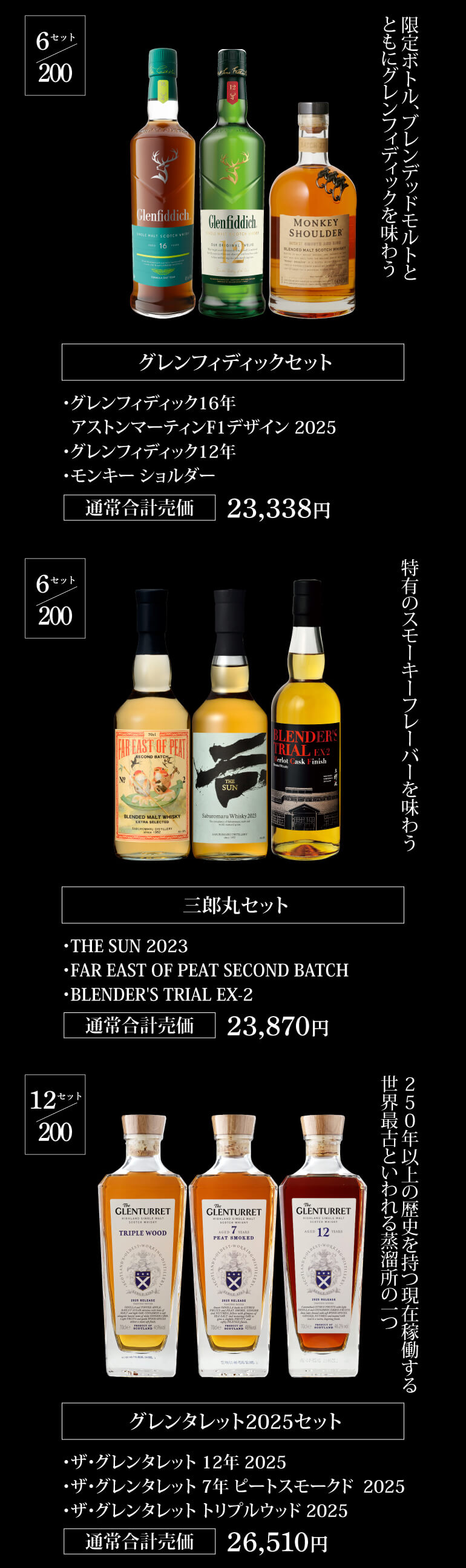 ウイスキー福袋2~6本セット