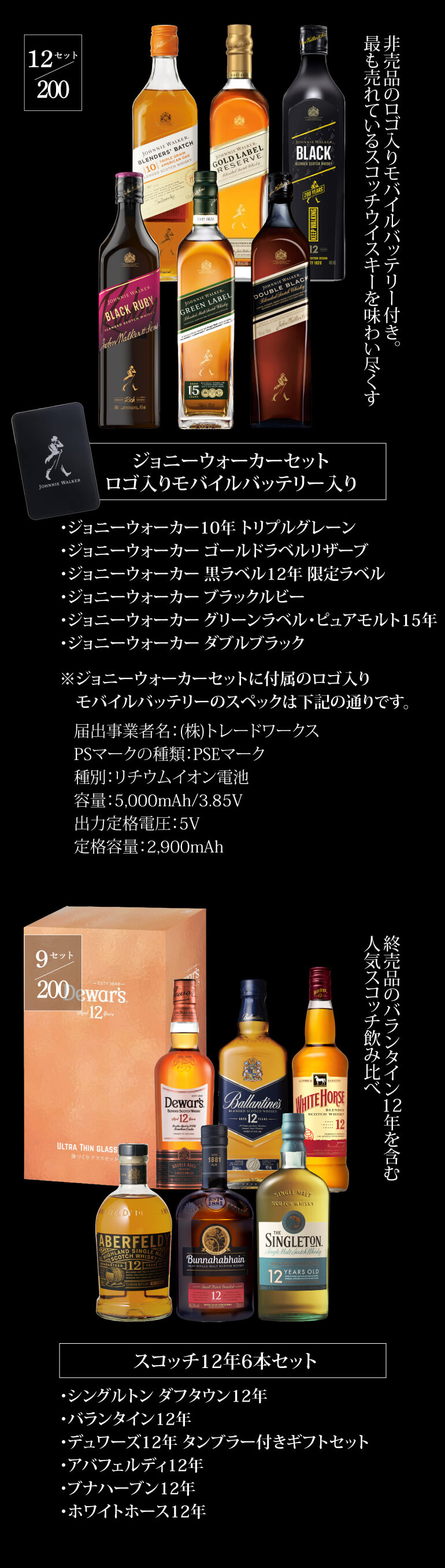 ウイスキー福袋2~6本セット