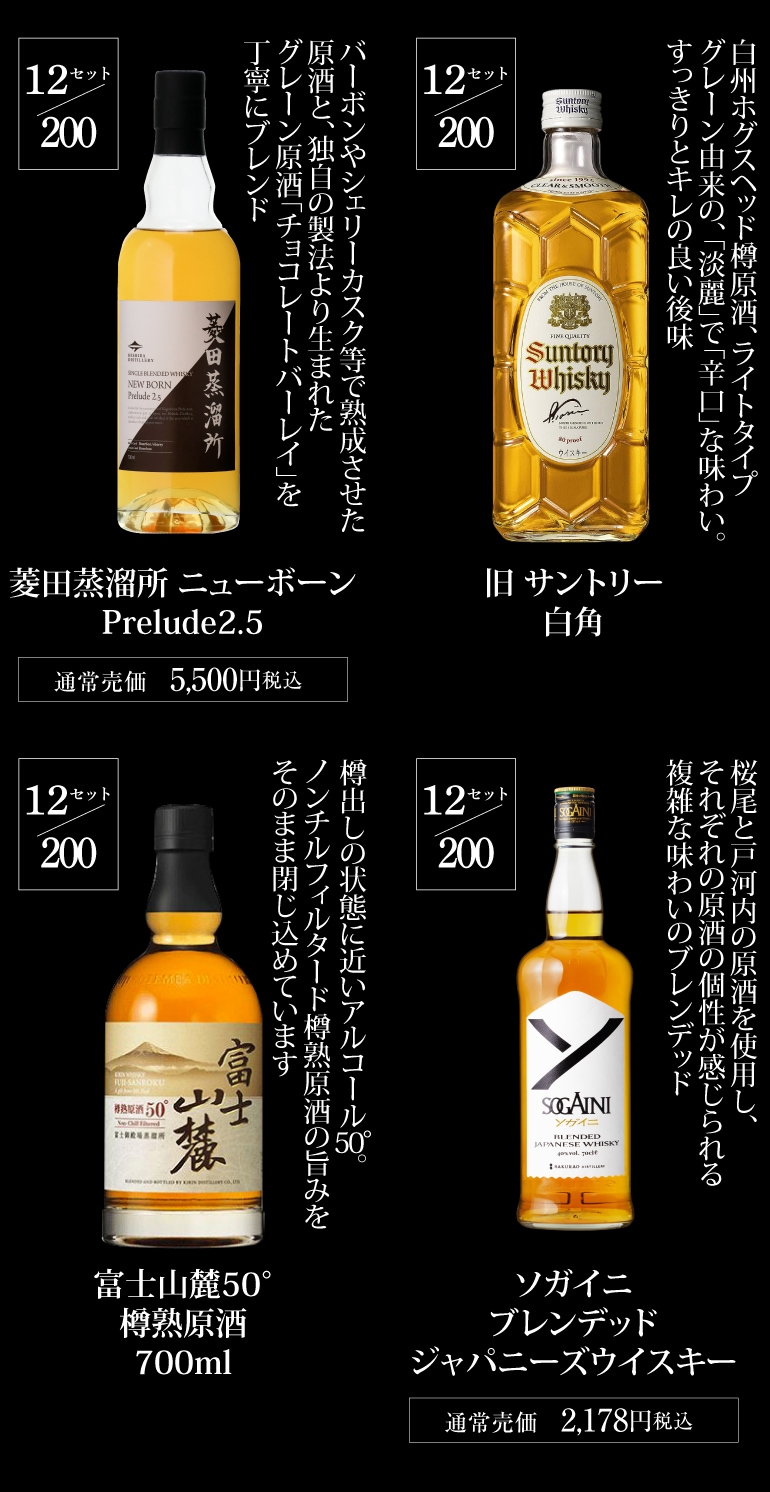 運が良ければ山崎18年 白州18年 響21年が入っているかも!? 必ず