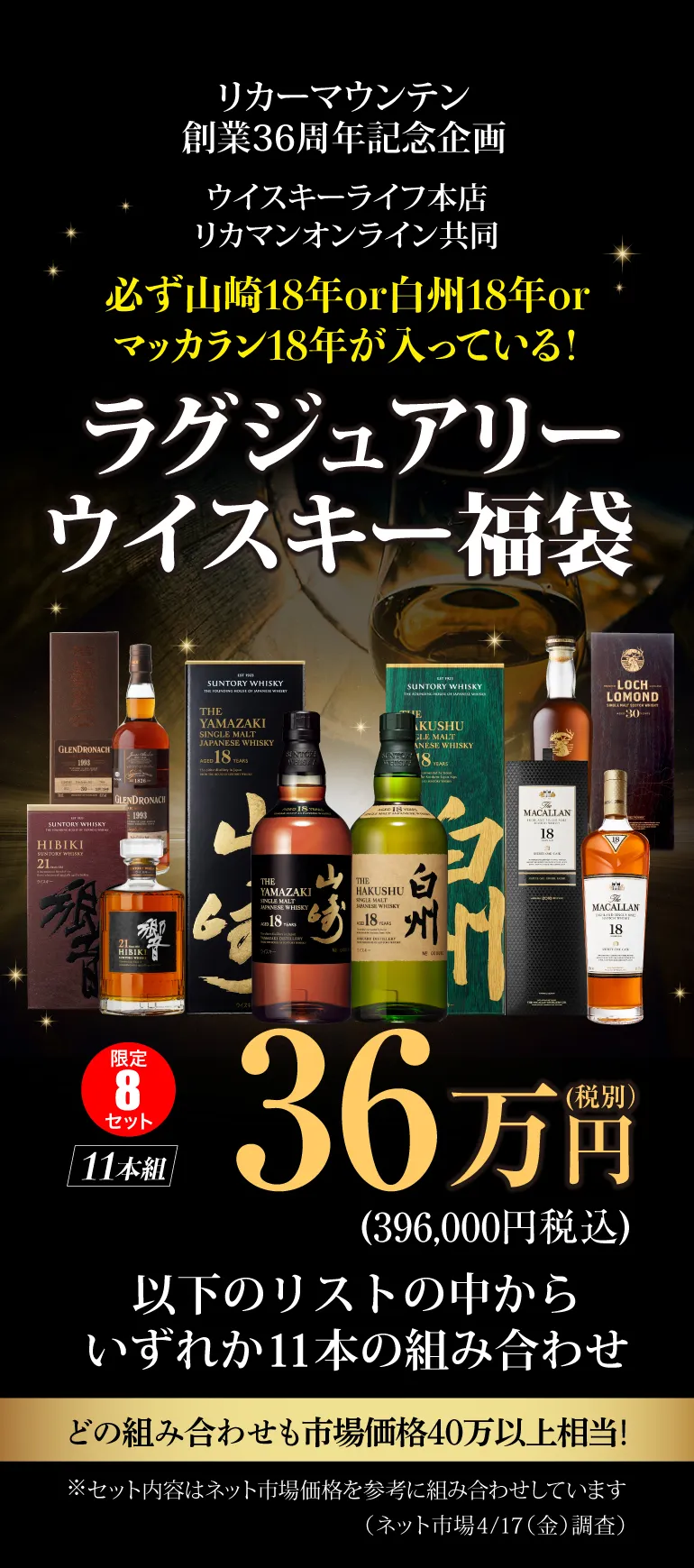 ウイスキー福袋36万円