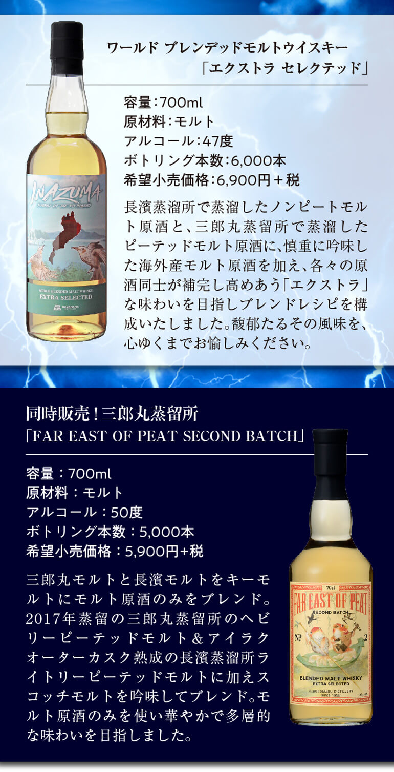 長濱蒸留所 INAZUMA 三郎丸 FAR EAST OF PEAT の+inforsante.fr