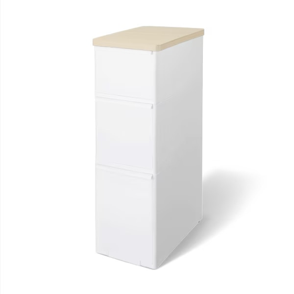 耐熱木天板ストッカーワイド MS-111DLWT | | 収納・ゴミ箱などオシャレ