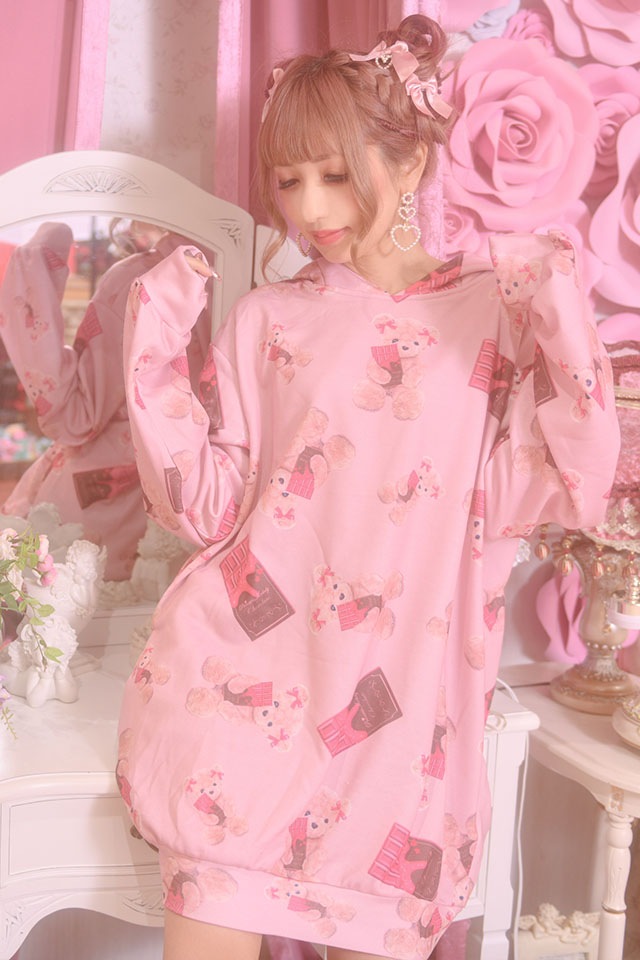 34 Off Princess Melody Loveチョコくまちゃんプルオーバーパーカー ピンク Size F Princess Melody All Item トップス トップス Ma Rs Webstore By Lilimpark