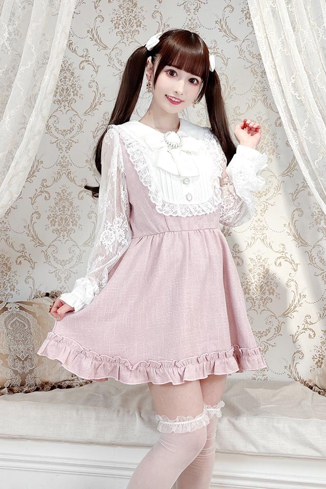 25%OFF☆【Princess Melody】春ツィードワンピース - ピンク size-F
