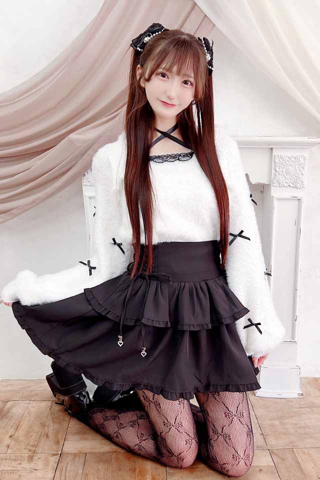 MA*RS】チビリボンケープ風ニット - ホワイト size-F | 地雷系