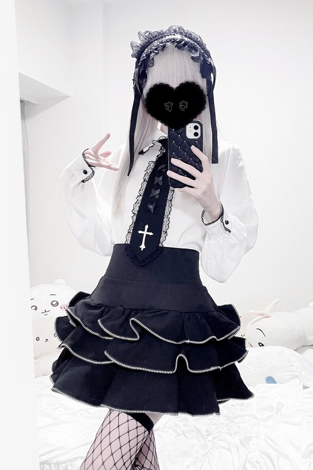 グレーマール様♡ありがとうございます♡ MA*RS】ZIPフリルスカパン - グレー size-F | 地雷系・量産型の