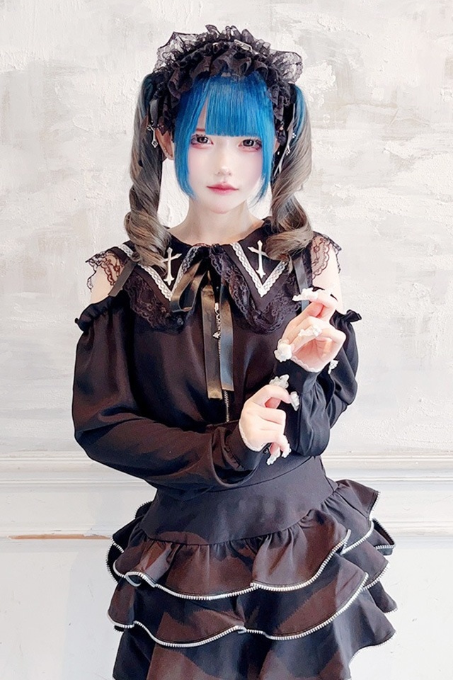 【新品☆未開封】BLACK PINK/MYSWEET/ロゼパジャマセット はわせドールワンピース＆ヘッドドレスセット 王冠がま口Bag