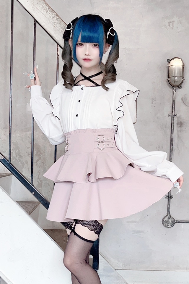 ま*る様 新品タグ付 mikiosakabe チュールフリルハートスカート パニ 11_000000006677.jpg