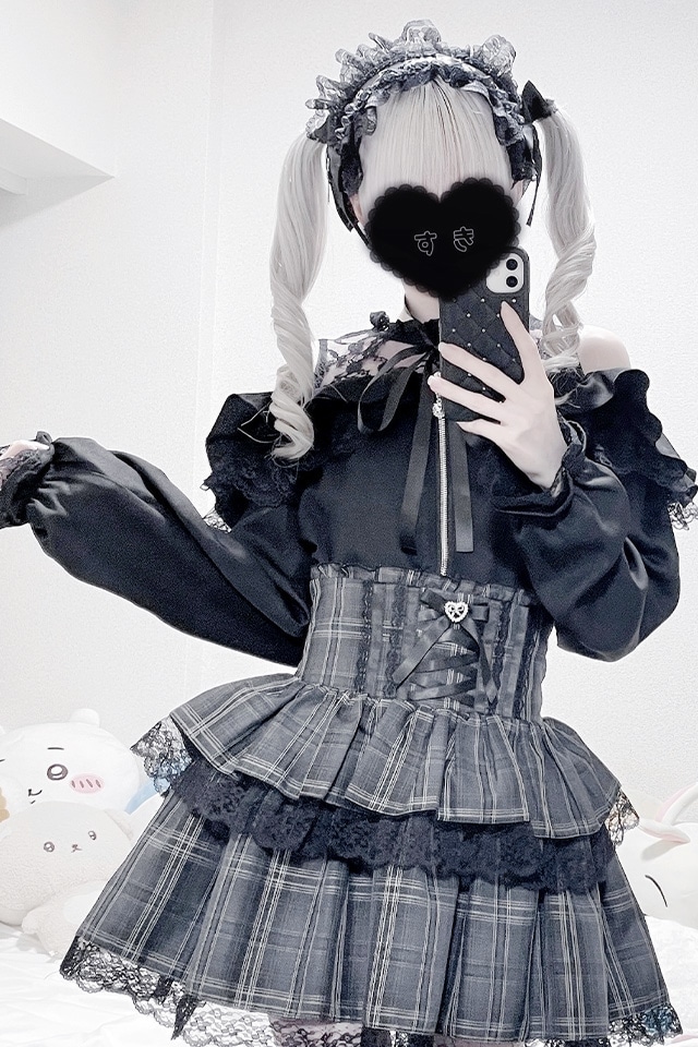 HUG O WaR タイプライターティアードフリルブラウス ブラック 2wayブラウス – ACDC RAG