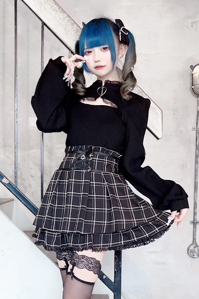 MA*RS】フロントスピンドルスカパン - チャコールグレー size-F | 地雷