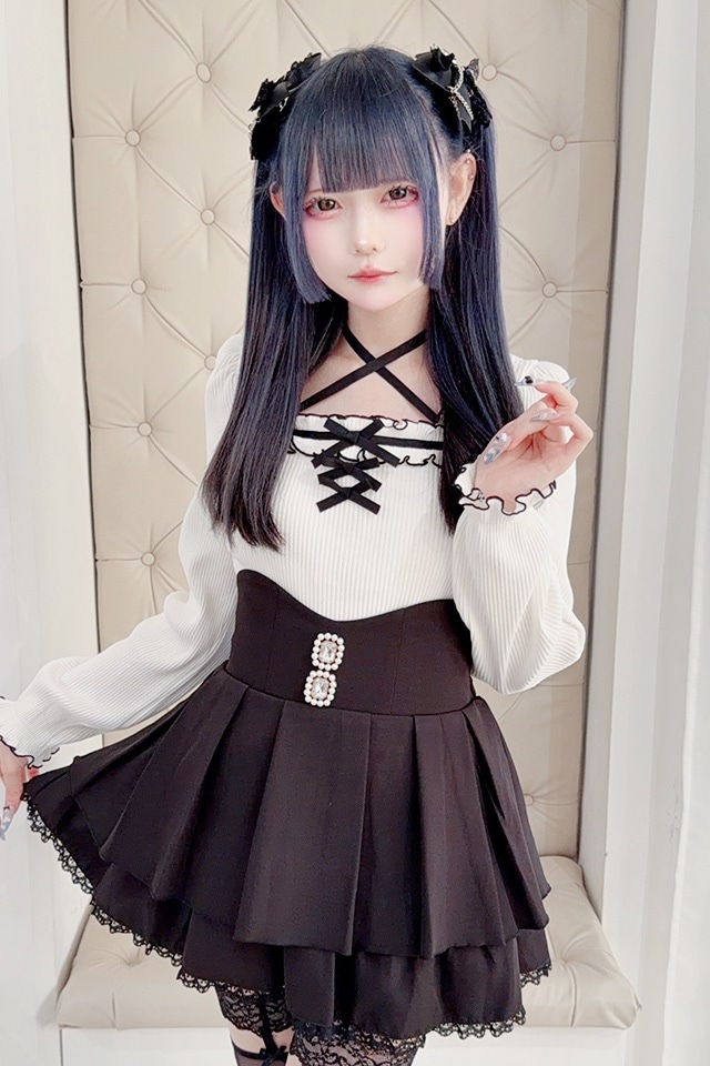 MA*RS】フリルリボンテレコトップス - グレー size-F | 地雷系・量産型