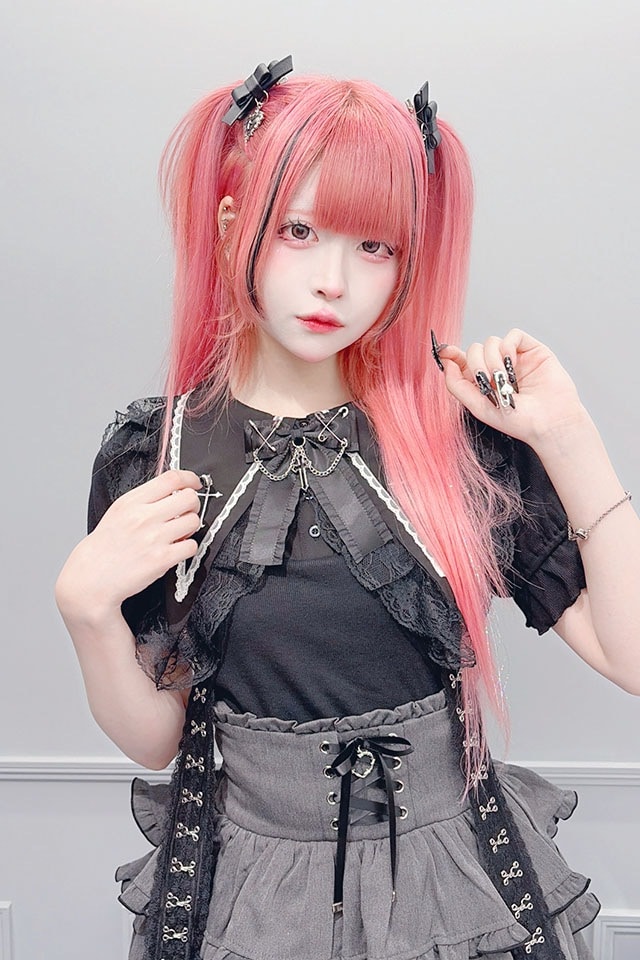 MA*RS】クロス刺繍テレコトップス - ホワイト size-F | 地雷系・量産型