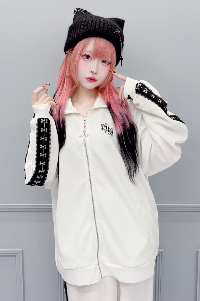 MA*RS】レースホックトラックジャージ - ホワイト size-F | 地雷系