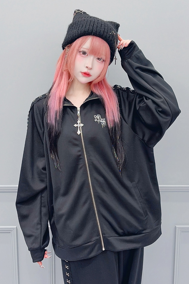 MA*RS】レースホックトラックジャージ - ブラック size-F | 地雷系