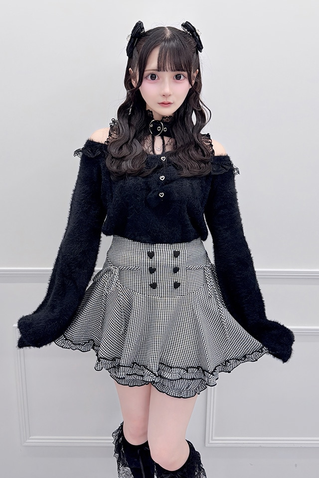 MA*RS】くるみハートボタンミニスカパン - グレー size-F | 地雷系