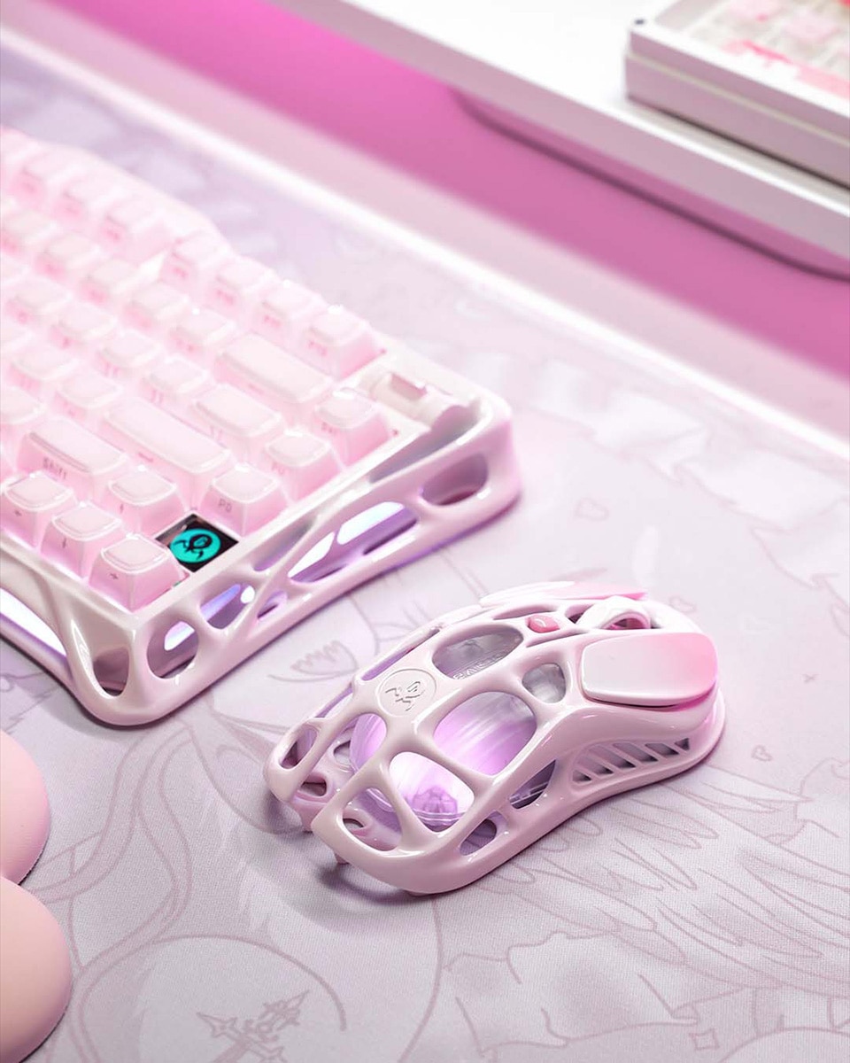 GravaStar Mercury M1 Pro ワイヤレスゲーミングマウス【サクラピンク