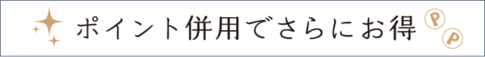 ポイント併用でさらにお得