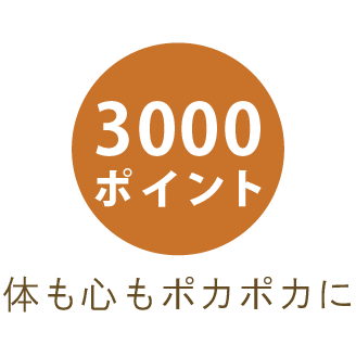 3000ポイント